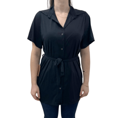 Camisa Run More 20129 Alongada Preto