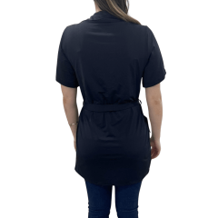 Camisa Run More 20129 Alongada Preto