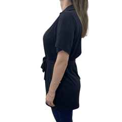 Camisa Run More 20129 Alongada Preto