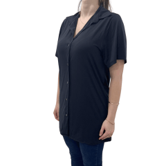 Camisa Run More 20129 Alongada Preto