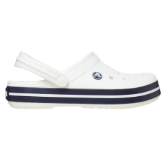 Babuche Crocs 11016 Crocband Branco Marinho