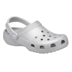 Babuche Crocs 205942 Glitter Clog Prata