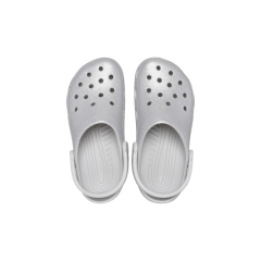 Babuche Crocs 205942 Glitter Clog Prata