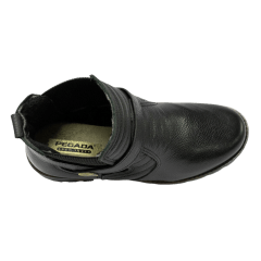 Bota Pegada 281412-05 Couro Natural Burnished com forro Camurçado Preto