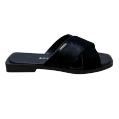 Chinelo Bottero 336818 Couro Natural Poney Preto