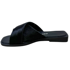 Chinelo Bottero 336818 Couro Natural Poney Preto