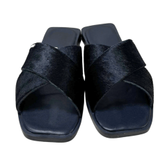 Chinelo Bottero 336818 Couro Natural Poney Preto
