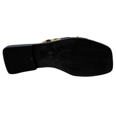 Chinelo Bottero 336818 Fischer em Couro Natural Tigre Preto
