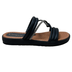 Chinelo Campesí CE181 Rasteirinha Rives Preto