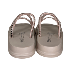 Chinelo Dakota Y6247 Papete com tiras Strass Rose