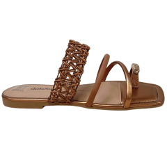 Chinelo Dakota Y9252 Rasteirinha Rives Mascavo