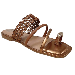 Chinelo Dakota Y9252 Rasteirinha Rives Mascavo