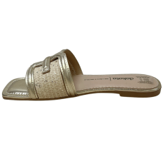 Chinelo Dakota Y9934 Rasteirinha Namaste Champanhe