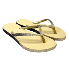 17241 Chinelo Havaianas Slim Sparkle ME FC Glitter Areia