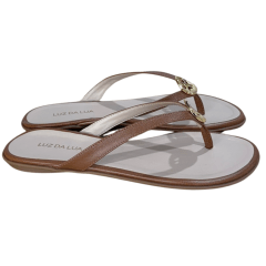 Chinelo Luz da Lua 52210070 Couro Natural Atacama Ambar
