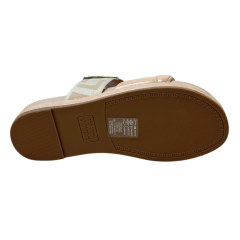 Chinelo Luz da Lua 58890300 Couro Natural Puntini Bege