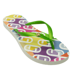 Chinelo Luz da Lua 60080001 Rubber Esmeralda Verde