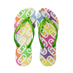 Chinelo Luz da Lua 60080001 Rubber Esmeralda Verde