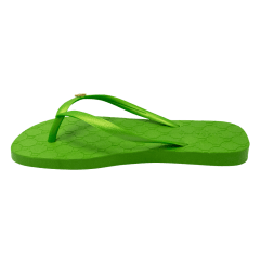 Chinelo Luz da Lua 60150001 Rubber Esmeralda com Monograma Verde