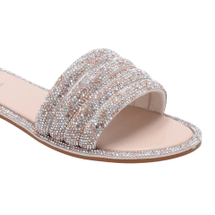 Chinelo Luz da Lua 80150010 Tira Strass Venus Cristal