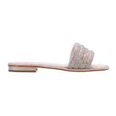 Chinelo Luz da Lua 80150010 Tira Strass Venus Cristal
