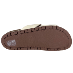 Chinelo Luz da Lua 80600005 Couro Natural Saara Marfim