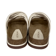Chinelo Luz da Lua 80600005 Couro Natural Saara Marfim
