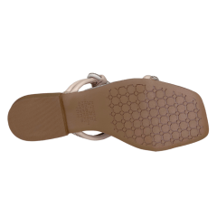 Chinelo Mississipi MB272 Rasteirinha com Strass Areia