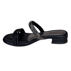 Chinelo Mississipi MB421 Strass Rives Preto