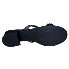 Chinelo Mississipi MB421 Strass Rives Preto