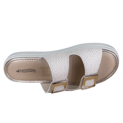 Chinelo Mississipi MB521-2 Papete com ajustes Perky Tule Dourado