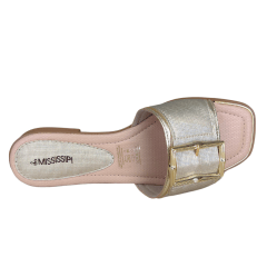 Chinelo Mississipi MB741 Rasteirinha Alessi Dourado