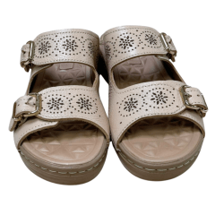 Chinelo Pegada 233816-03 Couro Natural Burnished Blush Bege