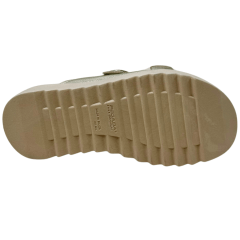 Chinelo Pegada 234405-07 Couro Natural Burnished Ouro