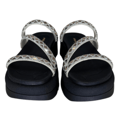 Chinelo Pegada 234453-03 Papete com tiras Strass Preto