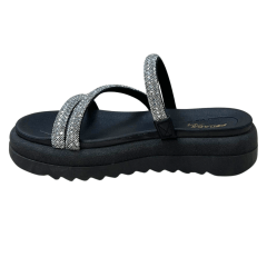 Chinelo Pegada 234454-01 Papete com Tira Strass