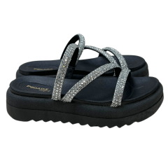Chinelo Pegada 234454-01 Papete com Tira Strass