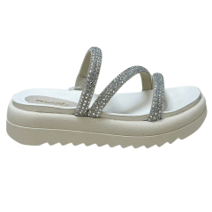 Chinelo Pegada 234454-01 Papete com Tira Strass