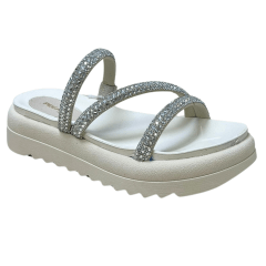 Chinelo Pegada 234454-01 Papete com Tira Strass