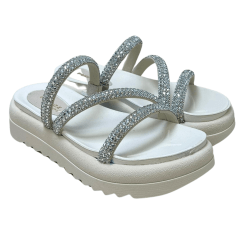 Chinelo Pegada 234454-01 Papete com Tira Strass