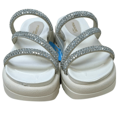 Chinelo Pegada 234454-01 Papete com Tira Strass