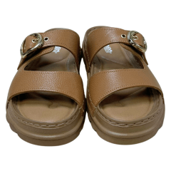 Chinelo Pegada 234701-02 Couro Natural Burnished Caramelo
