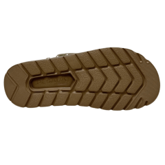 Chinelo Pegada 234702-04 Couro Natural Burnished Ouro