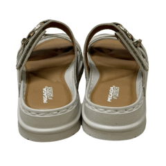 Chinelo Pegada 234703-01 Papete em Couro Burnished Linho