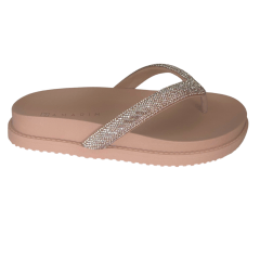 Chinelo Ramarim 2447236 Papete com Strass Caramelo