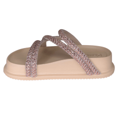 Chinelo Santinelli 1550-001-242 Papete com Strass Caramelo