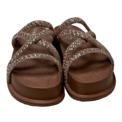 Chinelo Santinelli 1550-001-252 Papete com Strass Caramelo