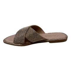 Chinelo Santinelli 1618-006-252 Rasteirinha com Strass Rose