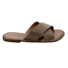 Chinelo Santinelli 1618-006-252 Rasteirinha com Strass Rose