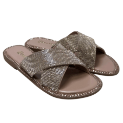 Chinelo Santinelli 1618-006-252 Rasteirinha com Strass Rose